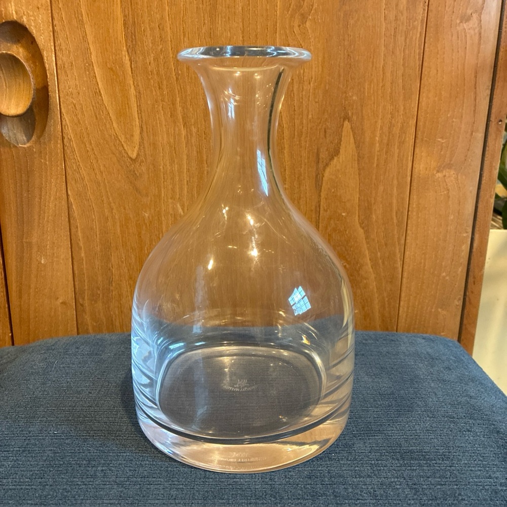 William Yeoward glass wine decanter / vase